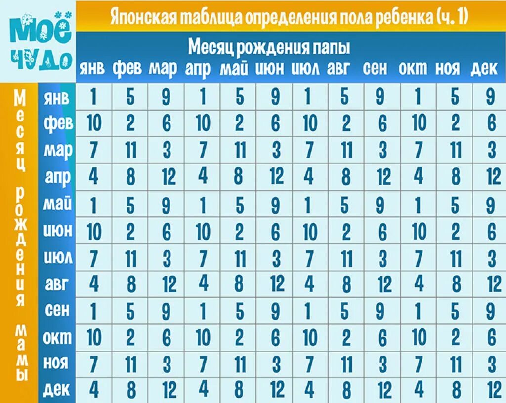 Сколько будет детей расчет