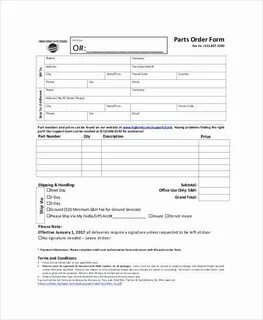 Order part
