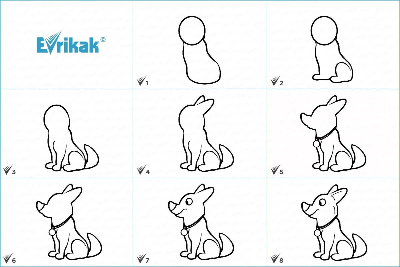 Схема рисования собаки для дошкольников. Поэтапный рисунок собаки. Рисование щенка поэтапно для детей. Поэтапное рисование собаки для дошкольников.