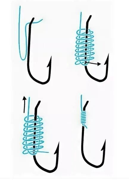 Как правильно привязать рыболовный крючок. Узлы для привязывания крючков к леске. Узел для привязывания крючка с лопаткой. Как привязать леску к крючку с лопаткой. Узел для привязывания лески к крючку.