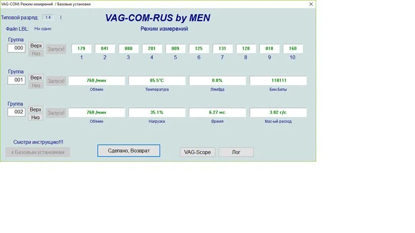 Группы ваг ком. 17 Блок VAG-com приборная панель. VAG com 000 группа. VAG com измерительные группы. Измеряемые группы панели приборов VAG com.