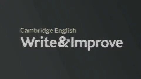 Writing and improve