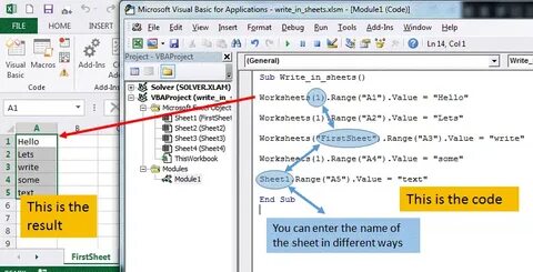 Vba sheets