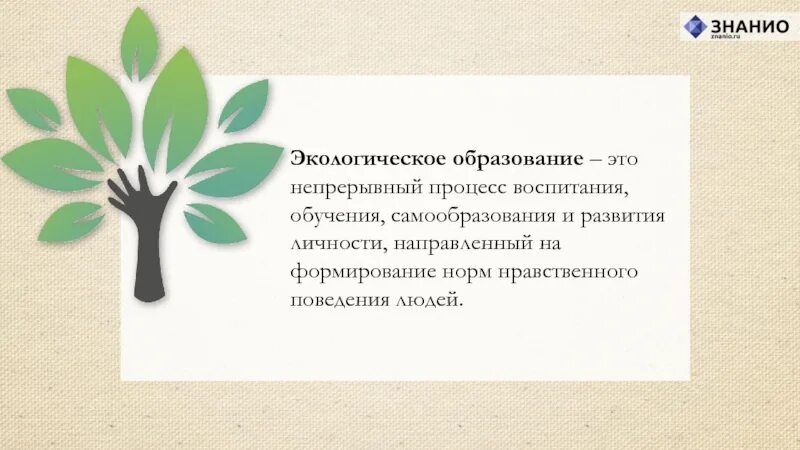 Формирование экологической личности