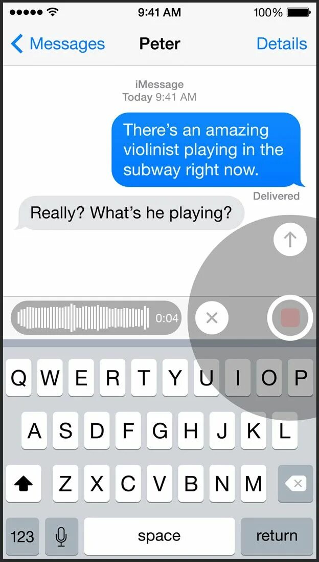 Audio messages. Audio message. Audio message IOS. Message UI Apple. Recording an Audio message.