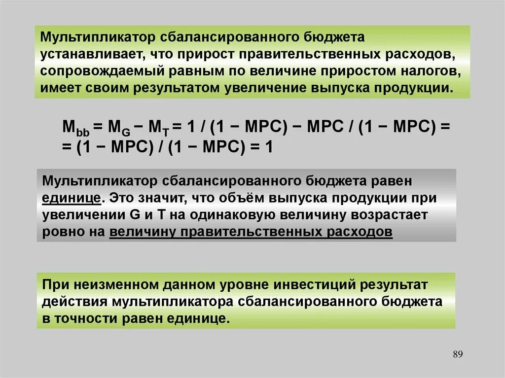 Мультипликатор сбалансированного бюджета равен. Мультипликатор сбалансированного бюджета. мультипликатор сбалансиованнного бю. мультипликатор налогов мультипликатор сбалансированного бюджета.