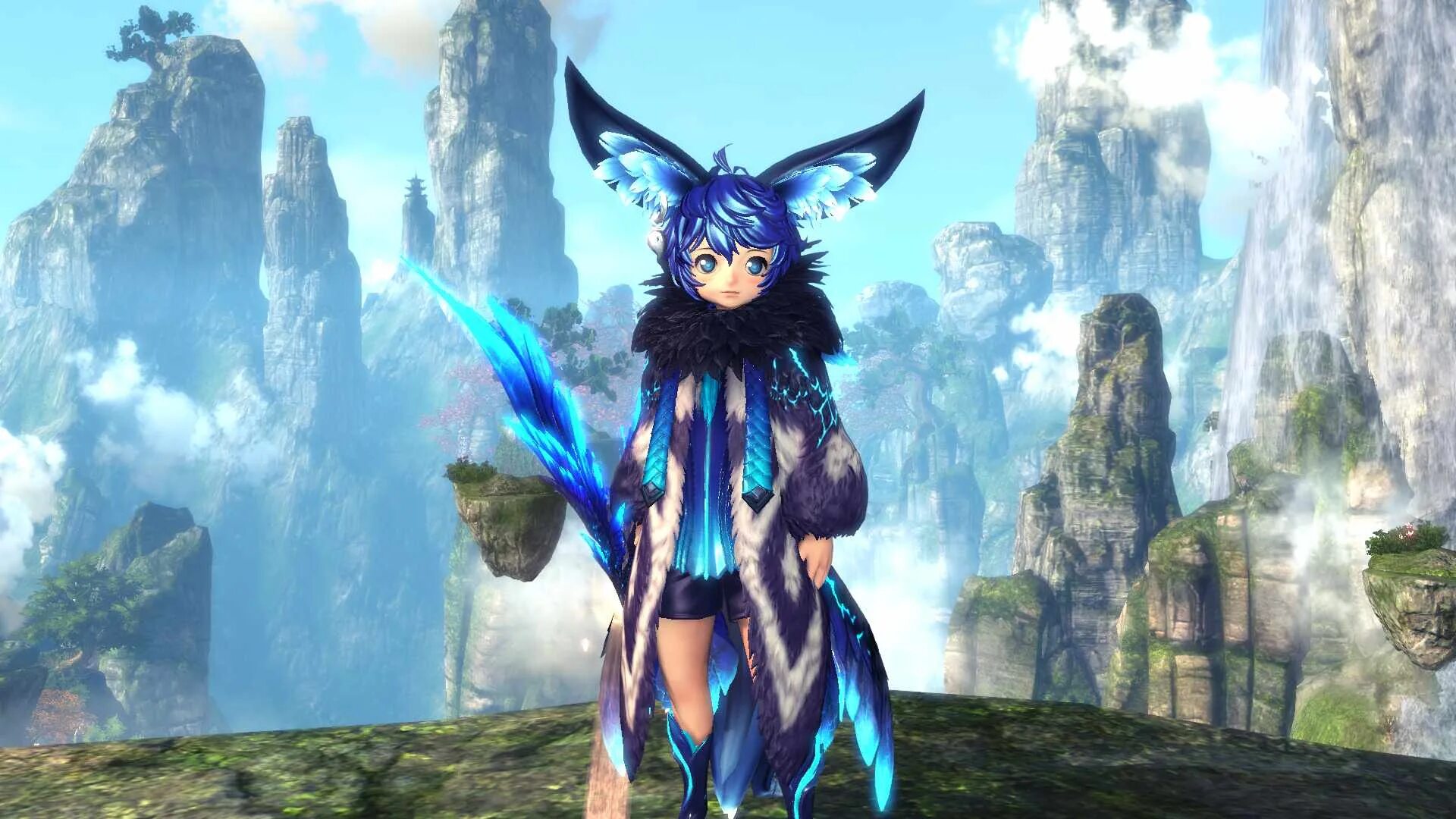 Бнс. Блейд энд соул лины. наряд небесного волка blade and soul. бнс костюм небесного волка. небесный волк бнс.
