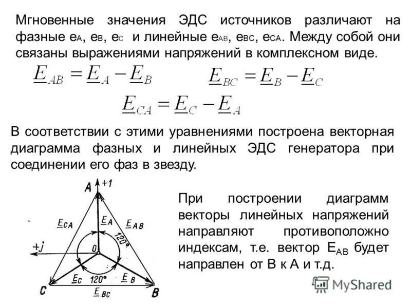 Какое напряжение называют фазным