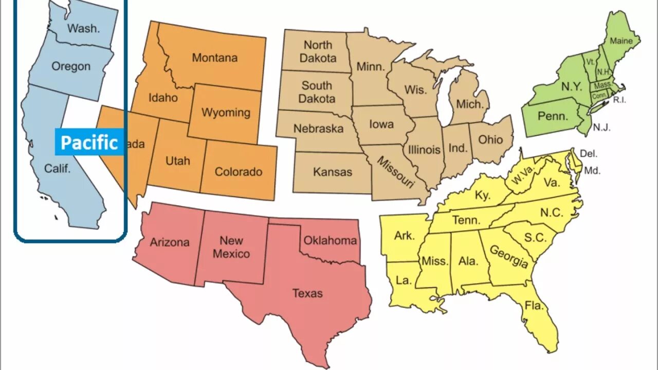 Города запада сша. Города запада сша