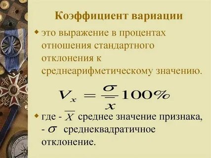 Коэффициенты выражаются в процентах