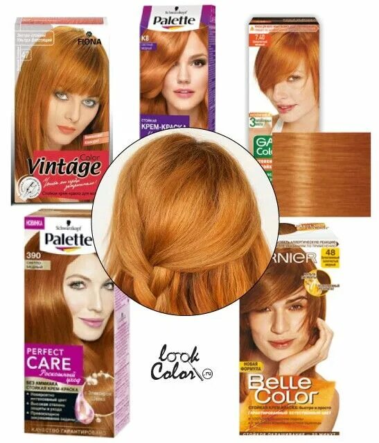 Стойкая крем-краска Acme color Malva - "Мальва : Оттенок Тициан 7.34 - первый ра