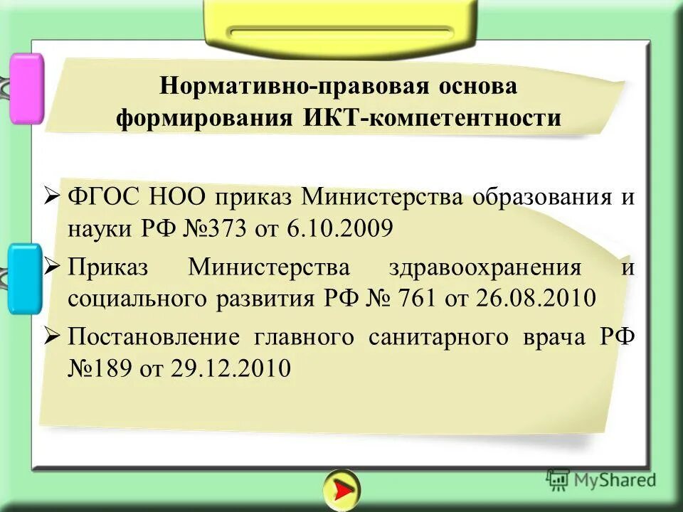 Министерство образования приказы 2009