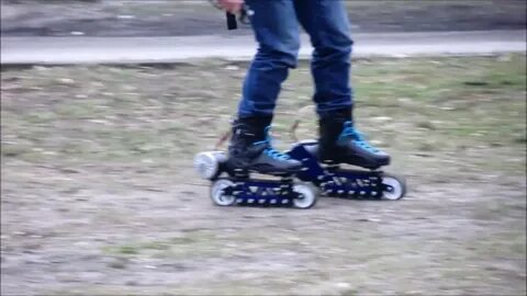 He skates