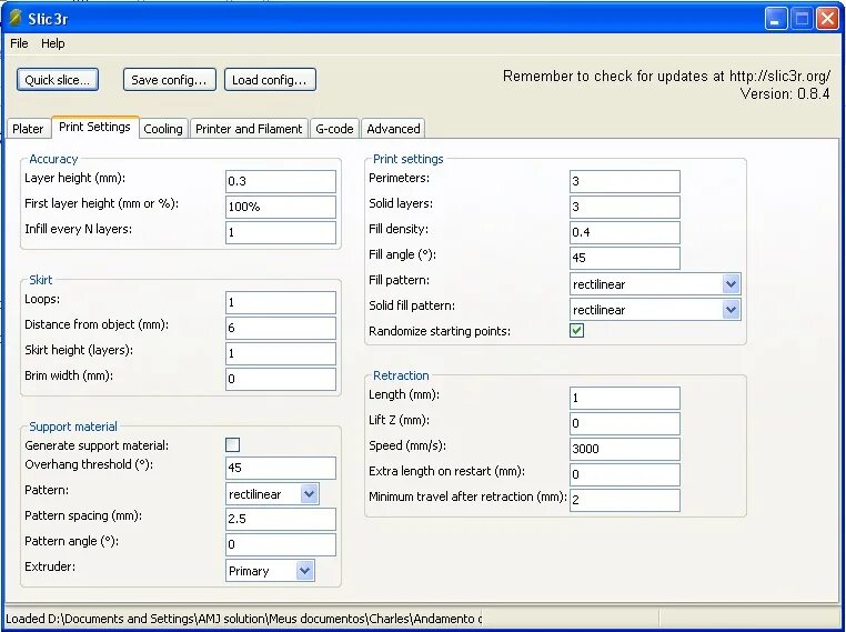 Load configuration. SLIC таблицы это что. Настройки слайсера. Настройки слайсера для ABS пластика. Настройки слайсера для сопло 1 мм.