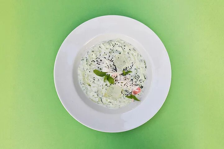 Окрошка с крабом. Окрошка с крабом