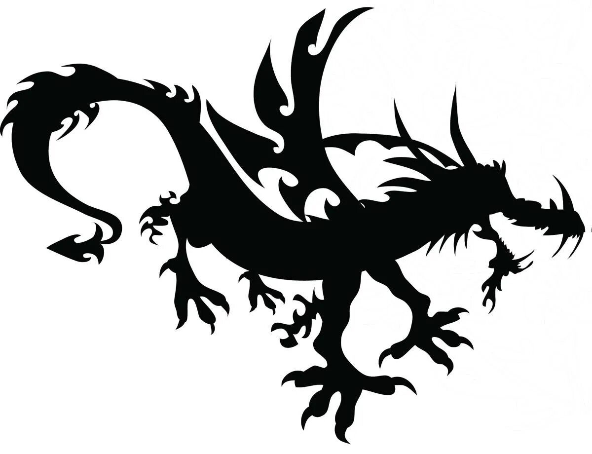 Дракон символ чего. Крылья дракона символ. Морской дракон символ силуэт. Жуткий дракон вектор. Виньетка черная дракон.