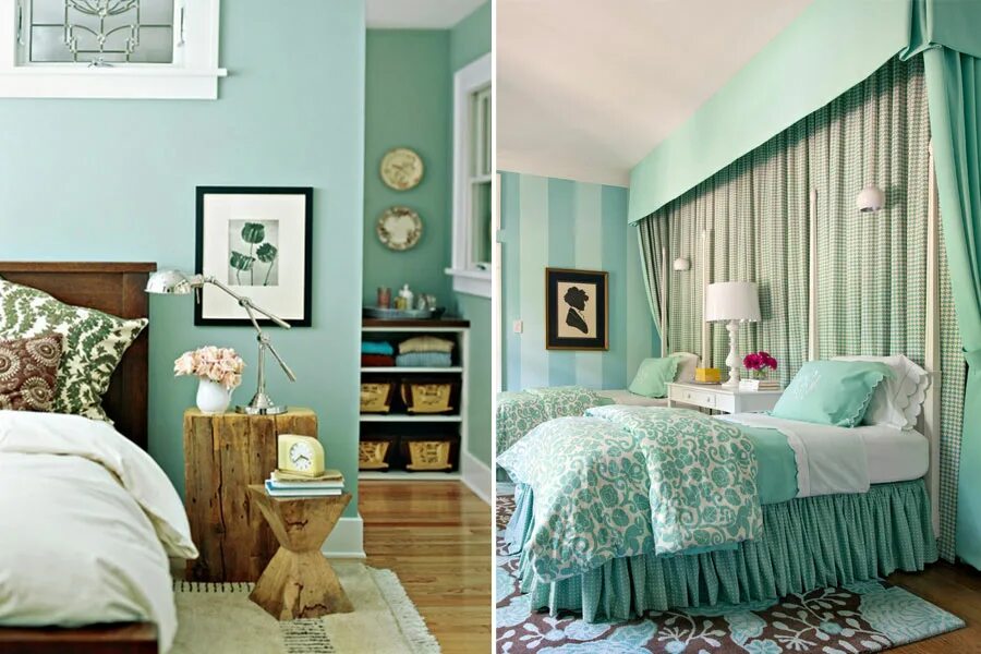 Сочетание мятного цвета в интерьере. Мятные стены в интерьере. Спальня в стальных тонах. Мятный цвет в интерьере. Сочетание мятного цвета в интерьере.