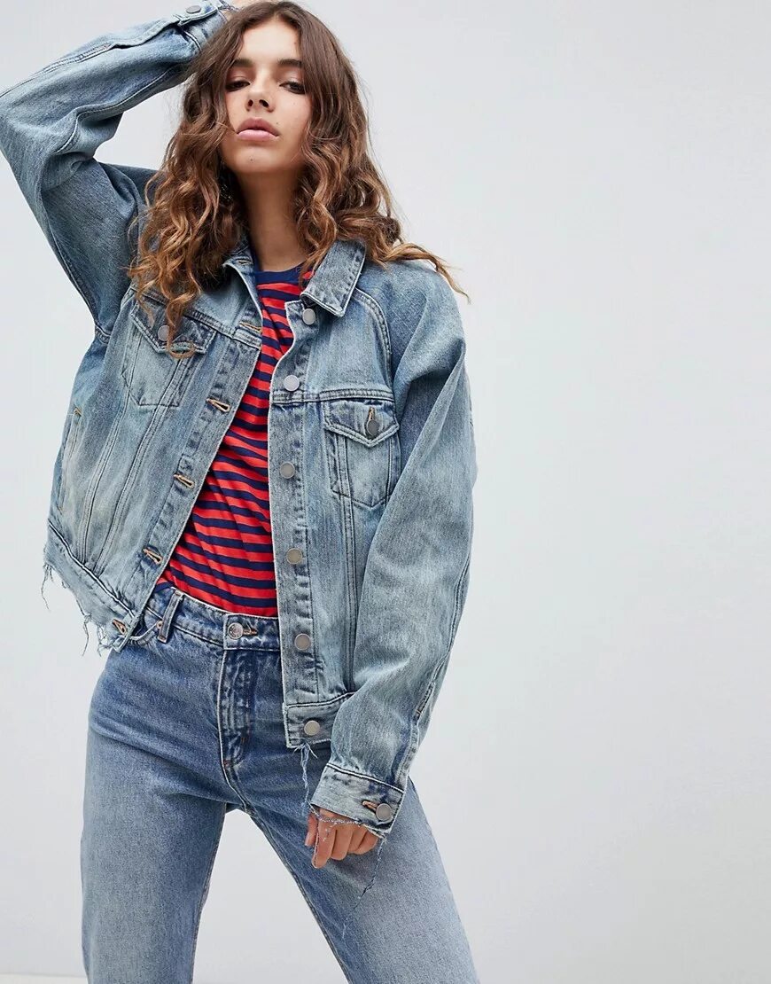 Джинсовка ASOS Denim. ASOS Denim джинсовая куртка. ASOS Denim джинсовые куртки женские. Деним Репаблик джинсовка. Джинсы женские джинсовая куртка