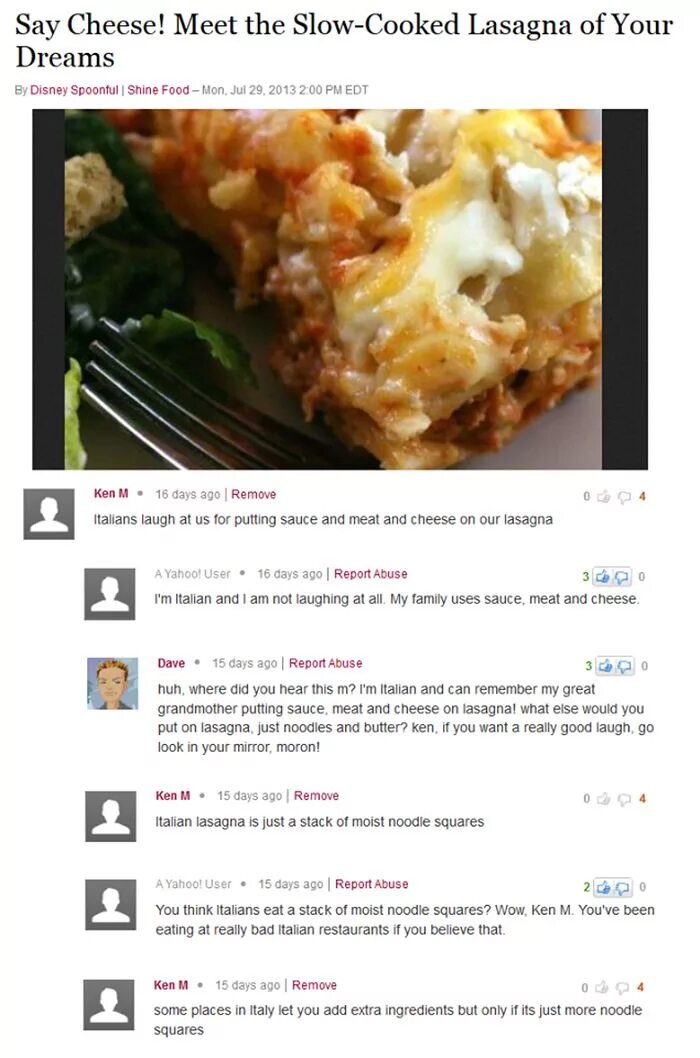 To Cook Lasagna. The Beatles Lasagna Cooking. Репорт итальян флейр. Cheesed to meet you. Ago report