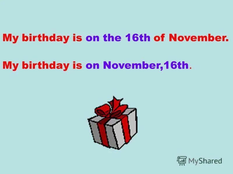 Tomorrow is birthday