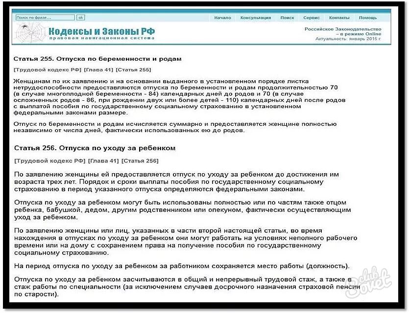 Закон об отпуске. Отпуск по должностям. Трудовой кодекс РФ декретный отпуск. Ст 255 ТК РФ.