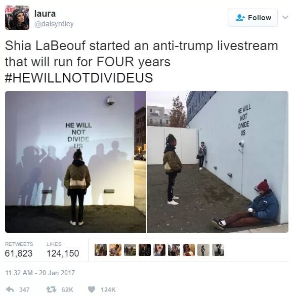He will not divide. Шайа лабаф флаг. he will not divide us meme. шайа лабаф мем. флаг he will not divide us frog.