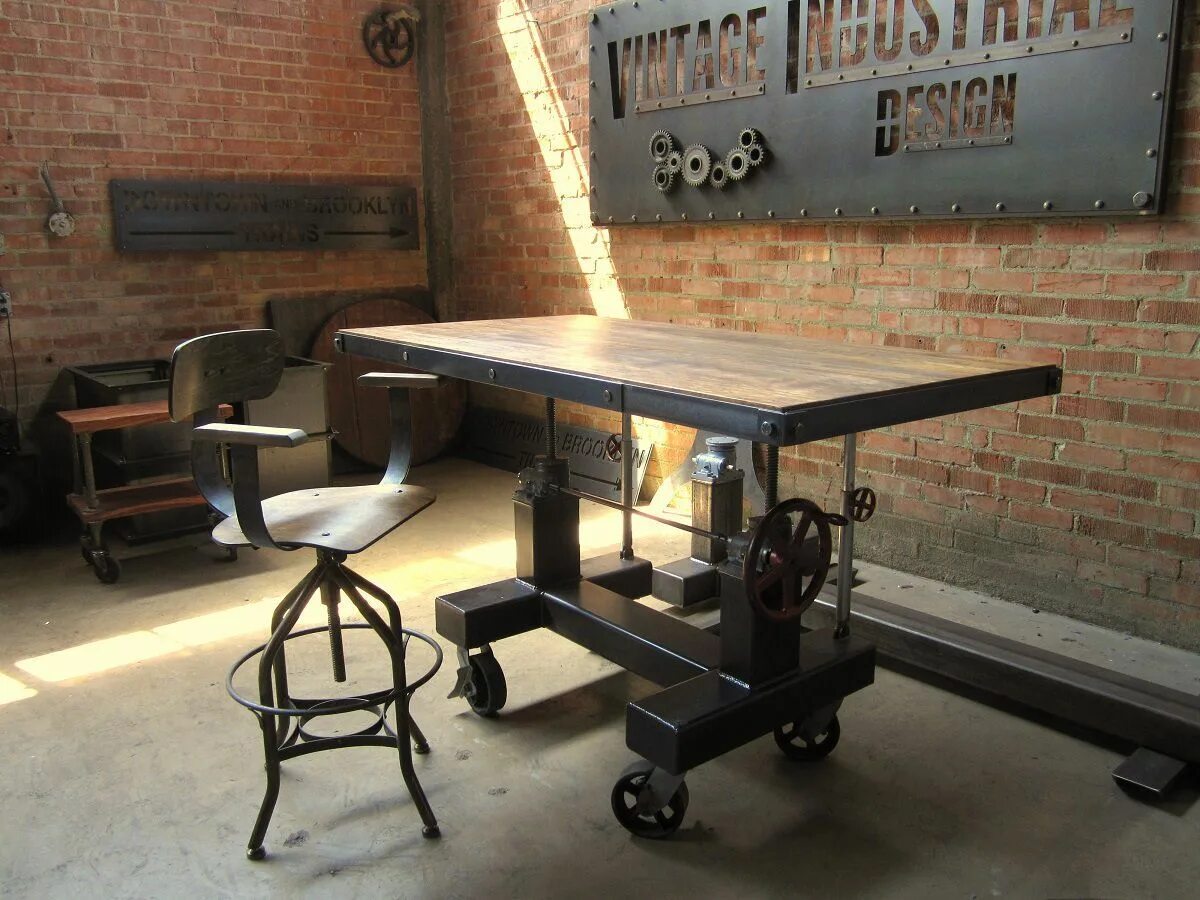 Meet The Designer: Steel Vintage Industrial furniture, Vintage industrial decor,