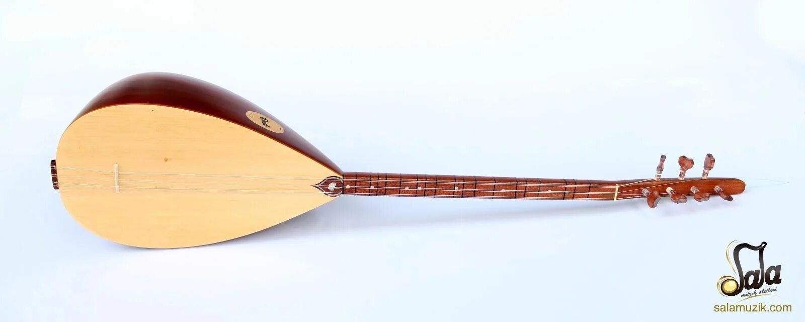 Turkish Quality Left Hand Long Neck Mulberry Baglama Saz ASL-113L (Görüntüler il