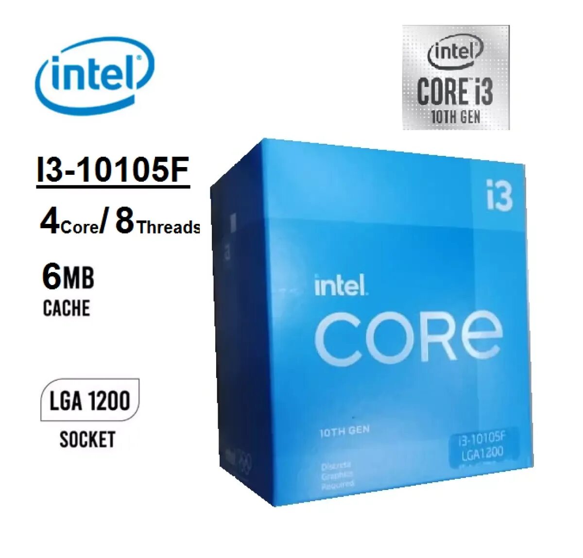 Cpu intel core i3 10105. Intel core i3-10100f. intel core 10105f. процессор intel core i3-10105f. 10105f box.