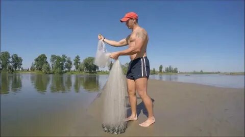 Заброс кастинговой сети с кольцом видео большим