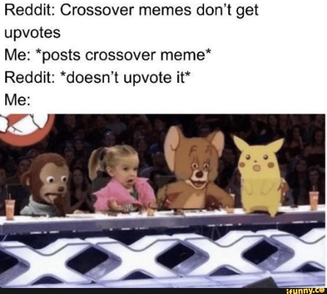 Meme meaning. Кроссовер Мем. Most Crossovers Мем. Reddit memes. Hello Crossover meme.