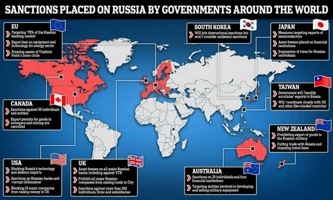 How Russia has been sanctioned by the world over Ukraine invasion Daily Mai...