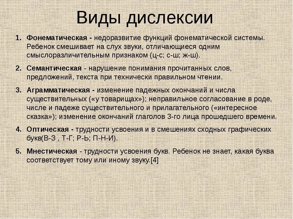 Виды дислексии. Формы дислексии. Виды дисграфии и дислексии. Характеристики дислексии.