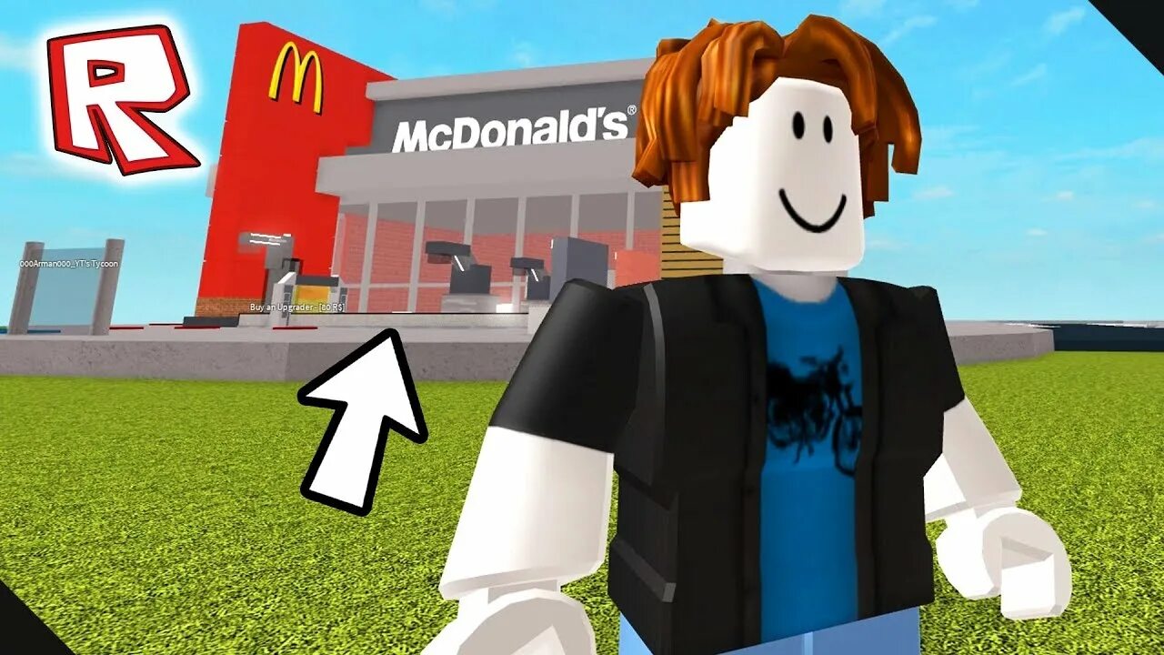 Как зарабатывать роблоксы видео. Макдональдс РОБЛОКС. MCDONALDS Tycoon РОБЛОКС. РОБЛОКС город макдональдс. Деньги для игры РОБЛОКС.