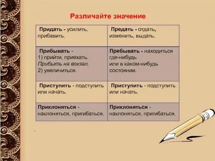 Записи различаются значениями