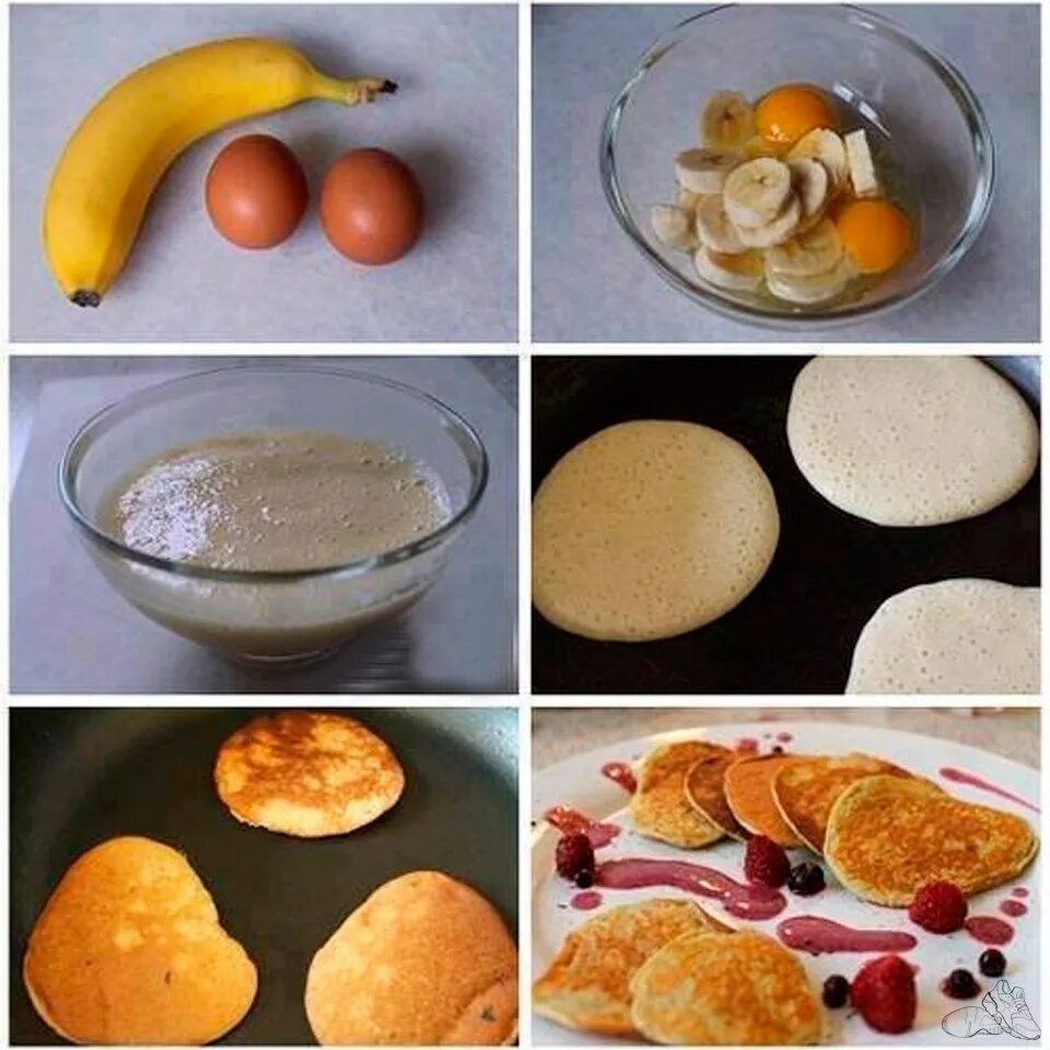 Вкусный завтрак быстро и просто. Быстрые и лёгкие завтраки. оладьи из банана и яйца. оладьи из бананов и яиц. легкий и вкусный завтрак быстро сладкие.