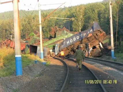 Крушение поезда на северном урале