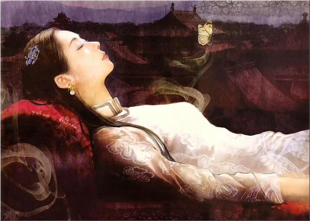 Какой предмет мешал спать принцессе всю ночь. Картина летаргический сон. Портрет спящей девушки.