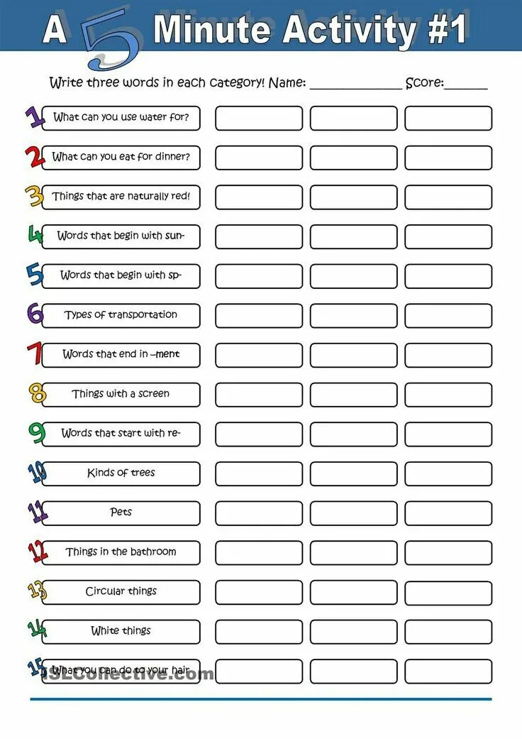 Tasks for students. 5 Minute activity. Английский Holiday activities Worksheet. Writing activity английский. 5 Minutes activities Worksheets.