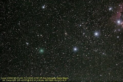 At Vm +8 (11112020), the comet is not visible with the naked... 