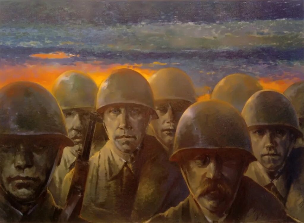 Сочинение по картине вот солдаты идут. Непринцев художник воин. Вот солдаты идут картина Непринцева.