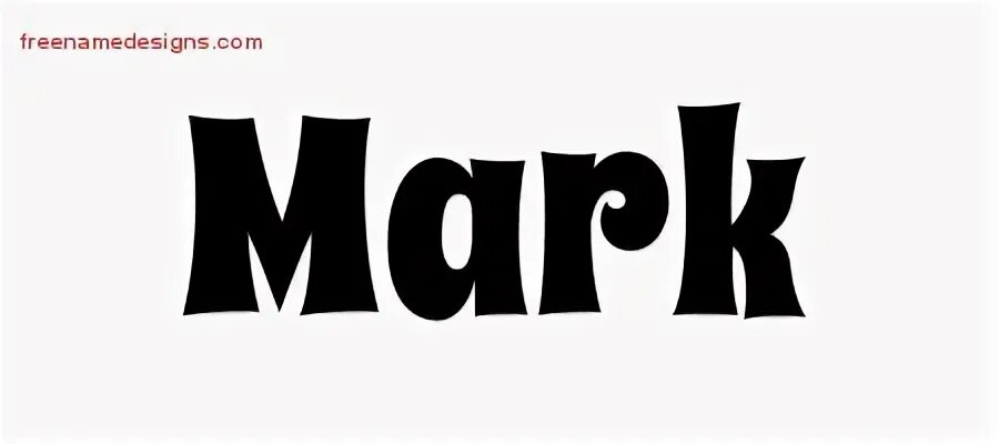 Mark имя. Трафарет имени. Слово mark