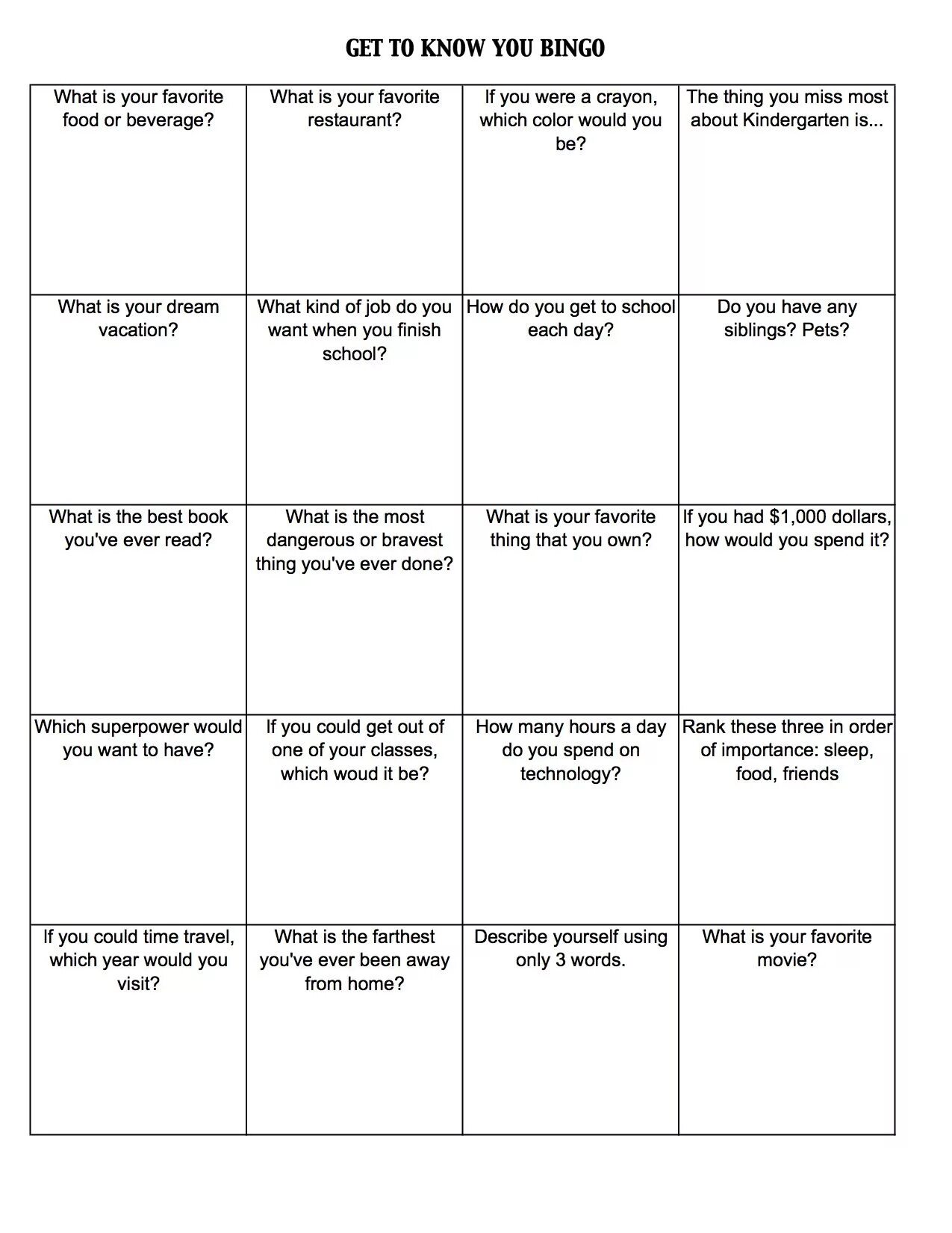 Get to know games. Get to know Bingo. Бинго на английском. Getting to know you Bingo. Get to know Worksheet.