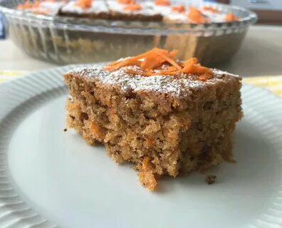 Морковный пирог с грецкими орехами и корицей