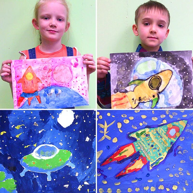 Мастер класс рисуем космос. Рисование для детей космос. Рисование космос в детском саду. Рисование в ДОУ космос. Космос глазами детей.