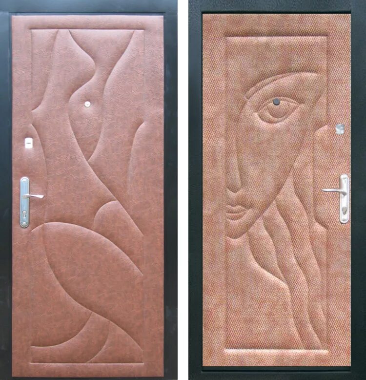 обивка входной двери дермантином рисунок.