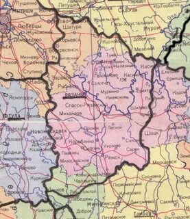 С кем граничит рязанская область