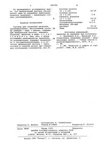 Раствор для травления перекись
