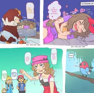 amourshipping, ash ketchum, bonnie, clemont, dedenne, fletchling, gym leade...