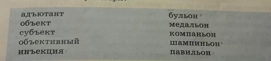 Слова на пав. Предложение со словом медальон. Бульон медальон компаньон шампиньон. Компаньон шампиньон. Медальон почтальон бульон.